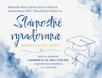 Slávnostné vyraďovanie absolventov školy